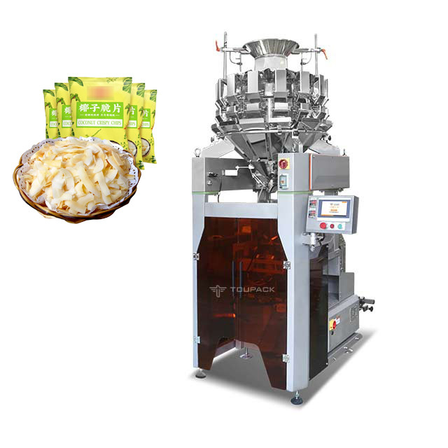 ココナッツ シャキッとした破片の充填機のための1台の重量を量る包装機械の14頭部完全に