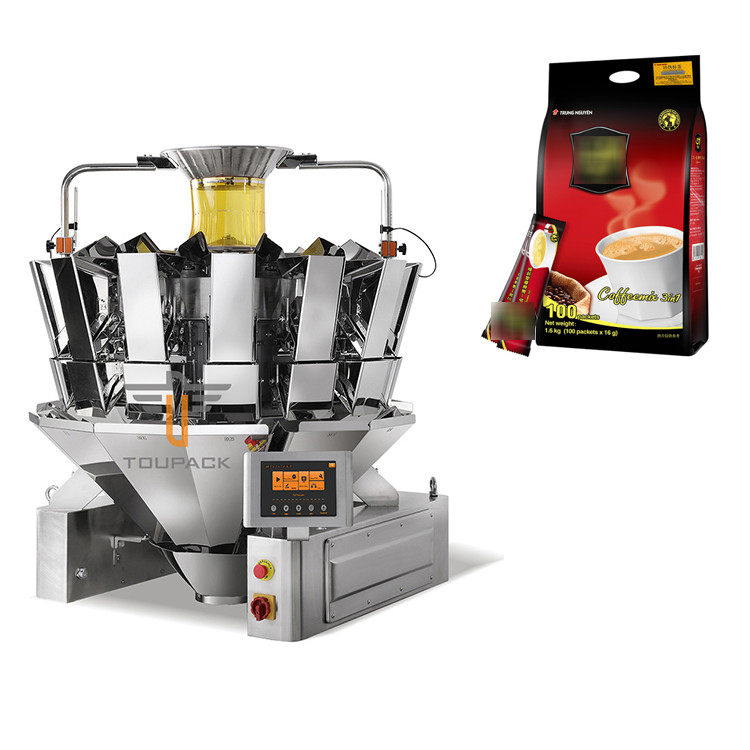 袋の組合せのスケールの袋の重量を量る袋のDoypackのパッキング機械コーヒー粉の上のPremadeの自動立場