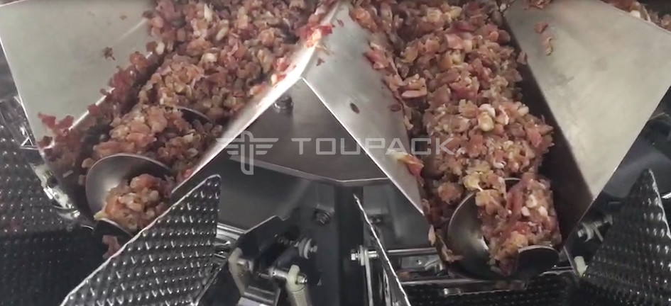 14 ヘッドスクリュー・ウェイガー 2.0KW 410kg 粉砕豚肉 鮮肉 計量・梱包機