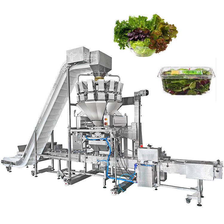 5.0L 果物・野菜包装機 自動 VFF 多頭式 計量器 サラダ袋装機