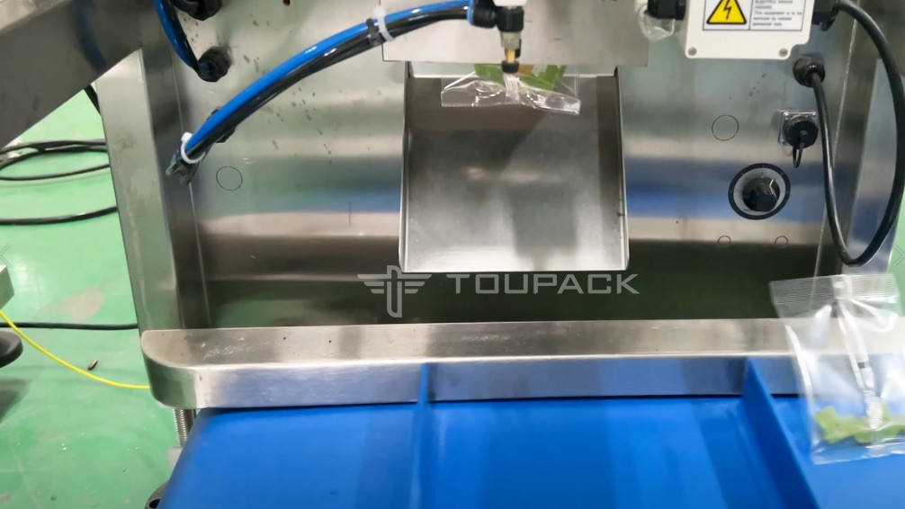 完全に自動ガム式キャンディーパッキング機械 柔らかいゼリー 果物 噛み切る菓子 VFFS バックシール 梱包機