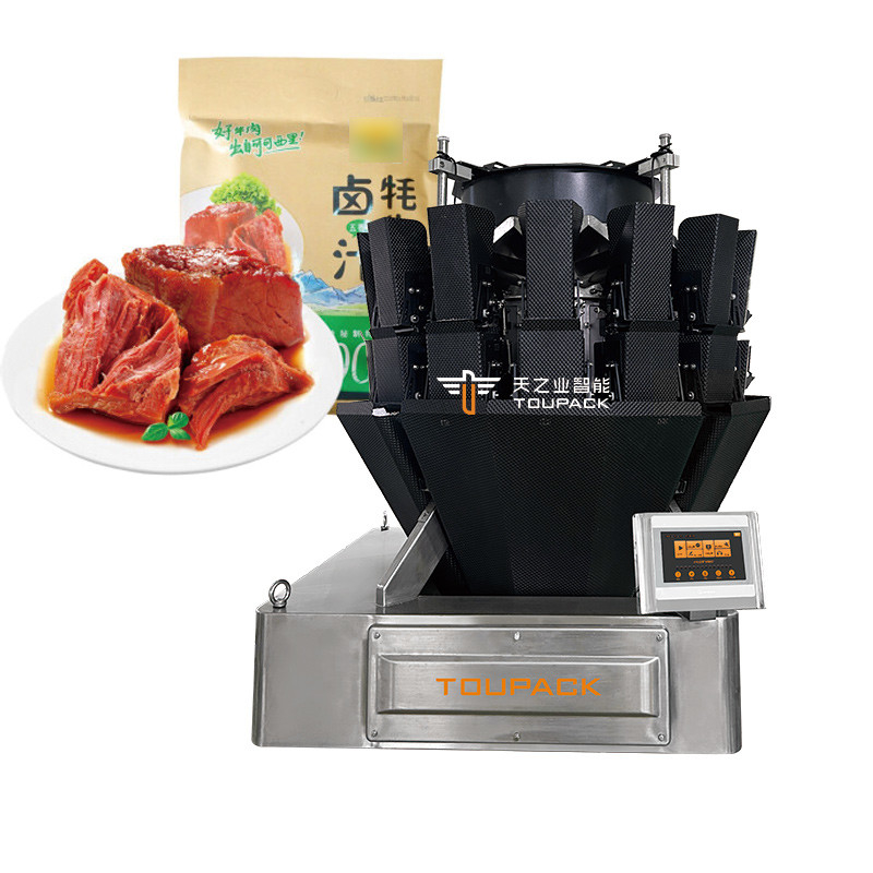 自動牛肉 豚肉 鶏肉 ソーセージ 粘着性食品 包装機 多頭重量 密封包装機
