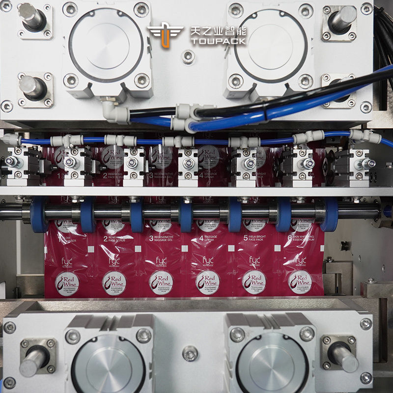 全自動縦型不規則ボトル型サシェエネルギージェルソースハニージュース包装包装機工場