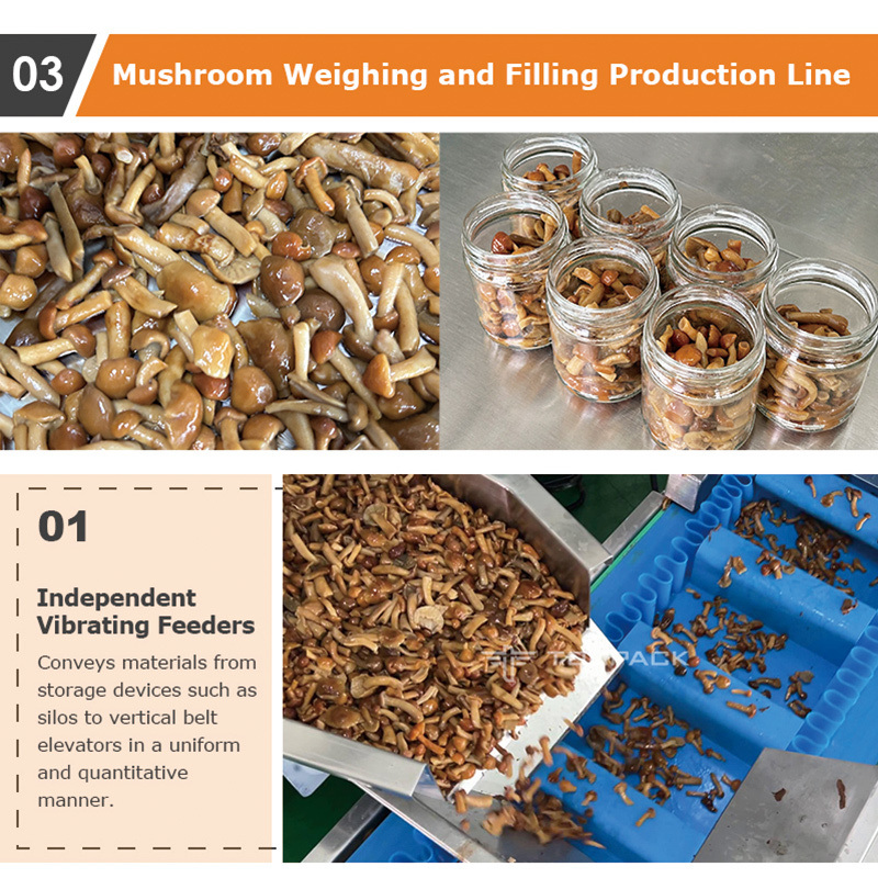 Automatic Packing Machine with 5-50 Bag/min Speed 220V Multi-Head Weigher for Frozen Meat Packaging