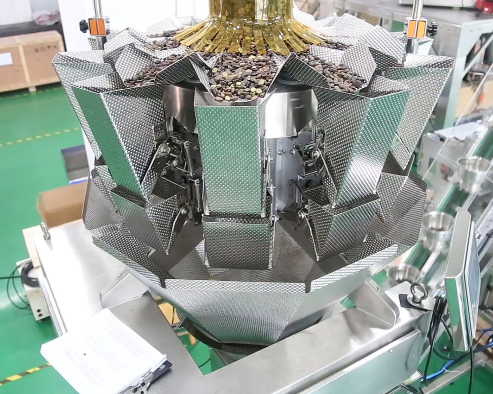 10ホッパー0.5L 1.2L Linear Weigher機械For Tiny Mesh Material Like Salt Sugar