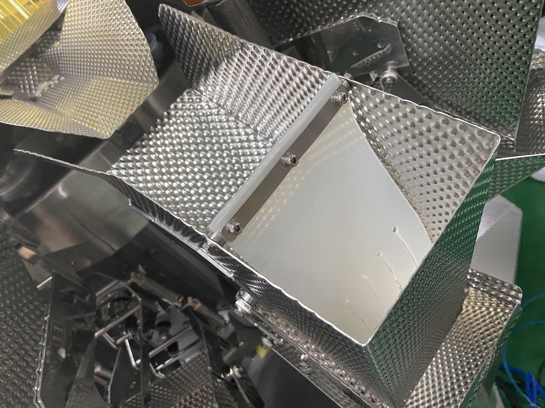 壊れやすいフルーツのための14のホッパーMultiheadの計重機のパッキング機械0.8L 1.6L 2.5L