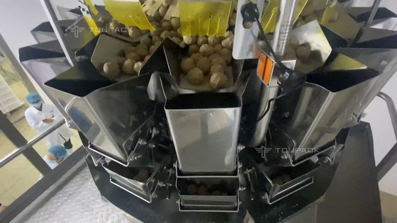 冷凍食品のSamosaのミートボールのSiomaiのゆで団子のパッキング機械40BPM 2.0kW/単位