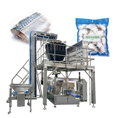 Automatic Premade Pouch Doypack Bag Packaging Machinery Frozen Shrimp Drumsticks Chicken Nugget Packing Machine