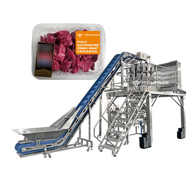 レディーミール包装機 スクリュー計量機 トレイ包装ライン スクリュー供給式マルチヘッド計量機